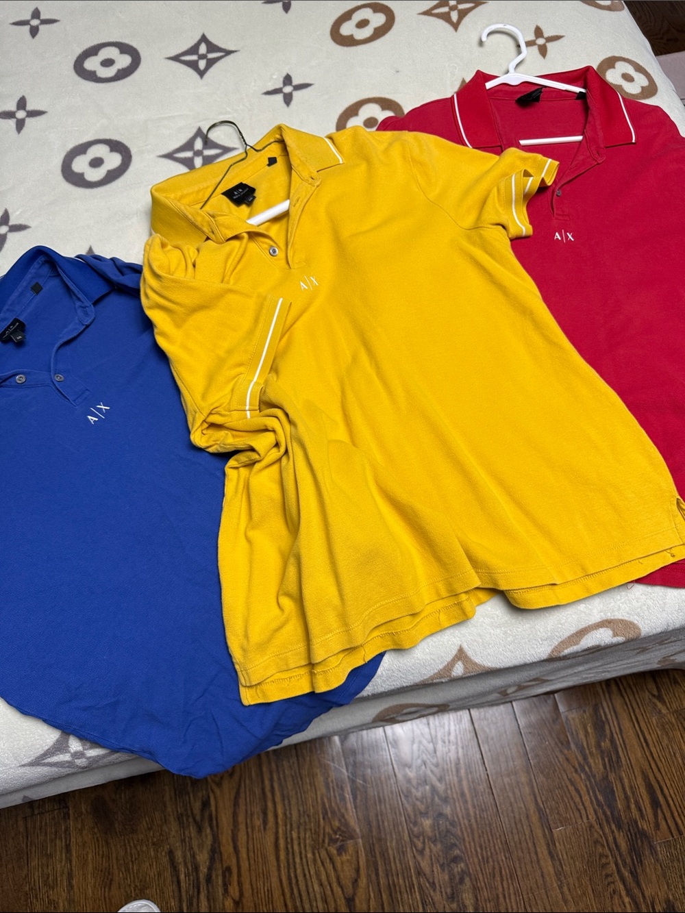 A/X Armani Exchange Men Yellow, Blue and Red Polos